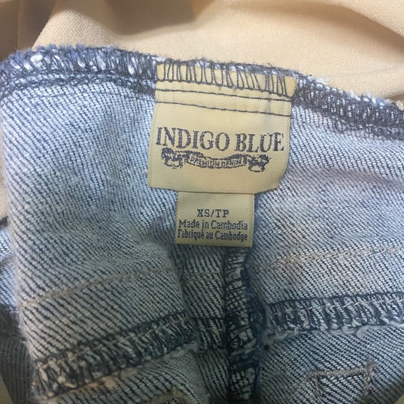 Indigo Blue Maternity Jeans Like New Size XS - Picture 3 of 4